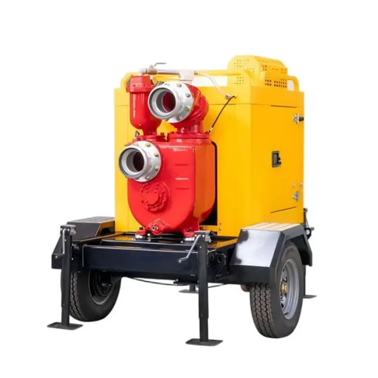 Unidad de bomba de agua con motor diésel autocebante serie QZ